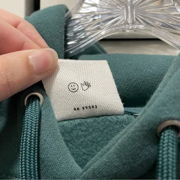 Glossier Limited Edition Sage Dark Green Logo Hoodie - Picture 7 of 11